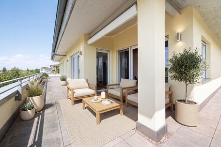 3-bedroom penthouse with a rooftop terrace and step-free access in a natural setting