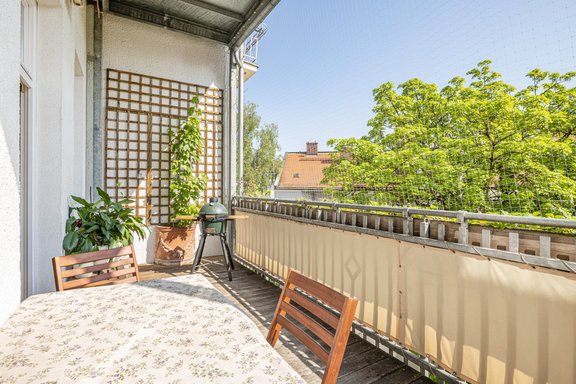 Balcony with morning sun
