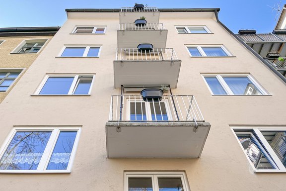 Rear view of the house