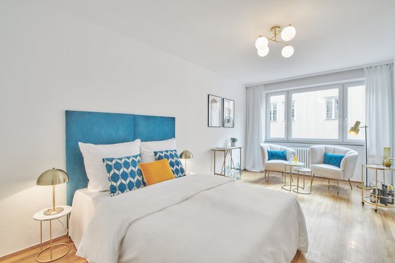 The well-cut units appeal to a solvent clientele