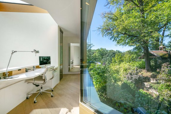 Gallery with home office