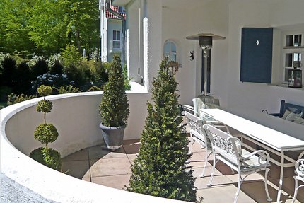 Partly covered terrace