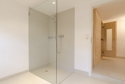 Sauna area in the basement