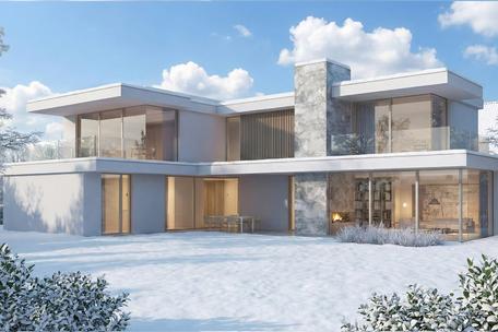 Purist design villa by Jacob & Spreng in prime Gräfelfingen location