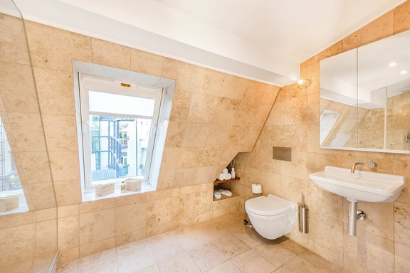 Light filled master bath