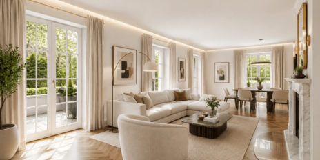 Charming home with idyllic garden and building rights in an exquisite location