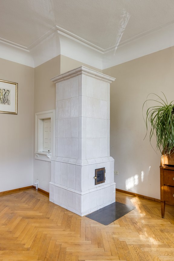 Beautiful tiled stove