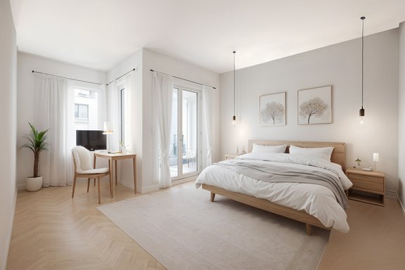 Großzügiger Master-Bereich