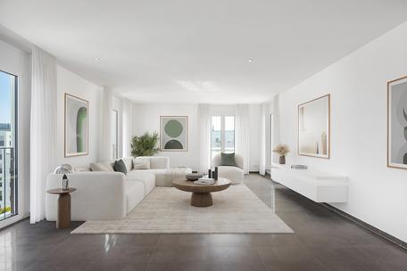 Direct elevator access: family-friendly penthouse apartment with roof terrace