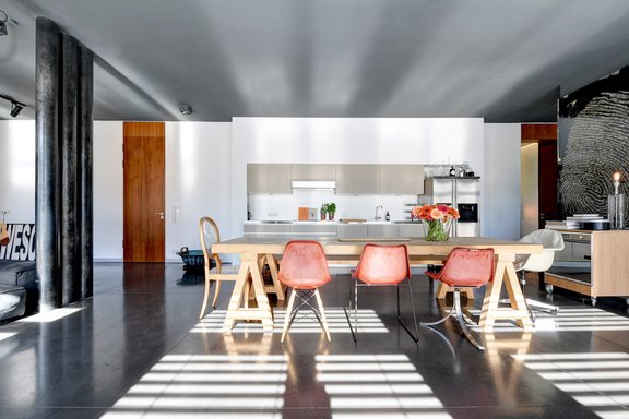 Küche und Essbereich