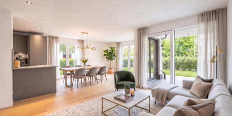 Elegant duplex garden apartment near the Pasing-Nymphenburg Canal
