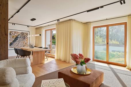 Elegant flair and Wallberg view: 2022 luxuriously designed 2-room designer apartment with south-facing balcony