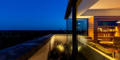 Unique penthouse by the English Garden with panoramic views over Munich and the Alps