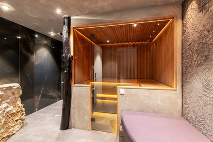 Wellness area with sauna