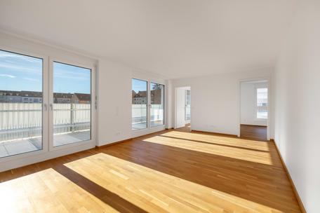 First-time occupancy: top-floor apartment with light-filled ambience and roof terrace