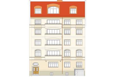 First occupancy after renovation - representative old building apartment with spacious terrace