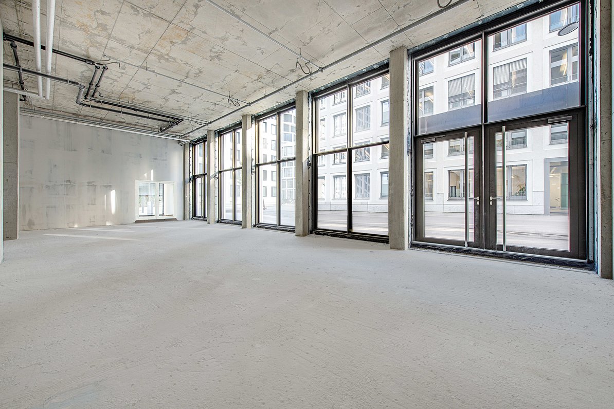 Blick aus dem Rohbau