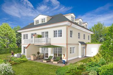 Exklusive Villenhälfte in klassischer Architektur nahe dem Perlacher Forst