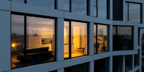 Exclusive city residence with panoramic views as far as the Alps and rooftop use in Friends Tower 2