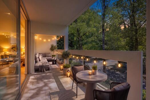 Covered Loggia (virtually furnished)