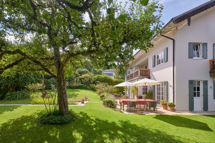 The garden is an atmospheric outdoor paradise