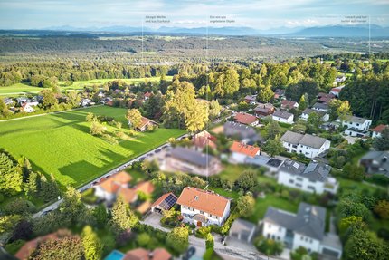 Distant views as far as the Alps