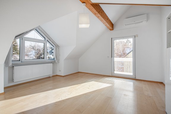 Three children's rooms in the attic