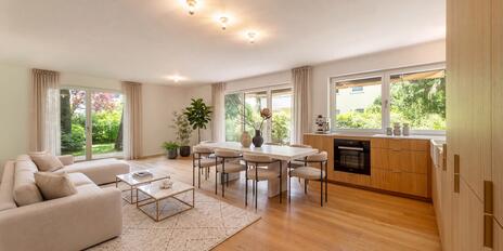 Newly renovated 5-room garden apartment in Menterschwaige