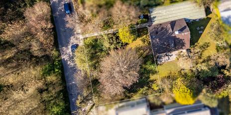 Approved building area for a residential building in a prime natural location