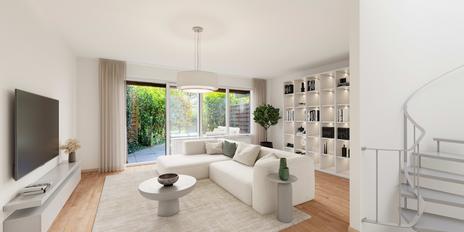 Tasteful duplex apartment with terrace and balconies in a quiet location