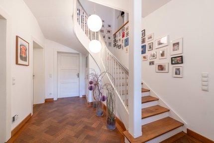 Beautiful wooden staircase