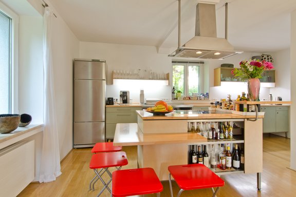 Fitted kitchen made by carpenter