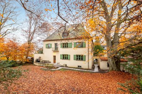 Old villa with commercial space on a park-like plot