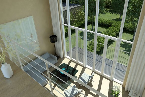 Blick von der Galerie (Visualisierung)