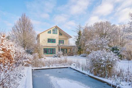 Green feel-good ambience: Stylish family home with dream garden in a good location