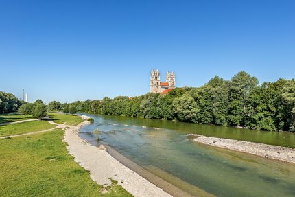 Perfect location on the Isar