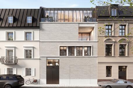 High-end living in Schwabing's most prestigious neighborhood: a state-of-the-art townhouse with a pool and spa