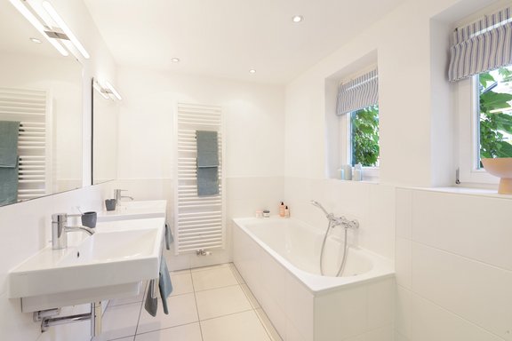 Timeless purist bathroom