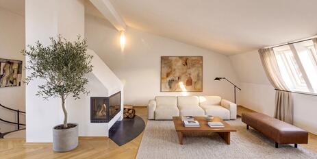 Stunning 3-room attic duplex with a terrace and panoramic views