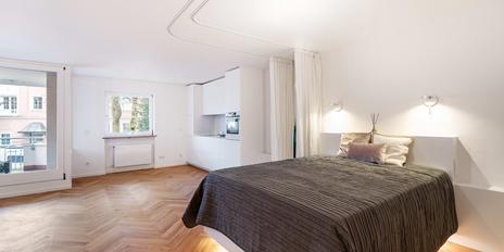 High-quality 1-room apartment with balcony