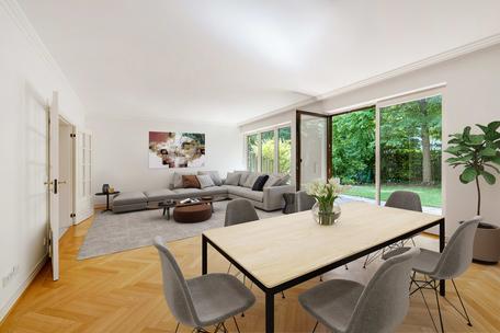 Helle Gartenwohnung mit flexibler Gestaltungsmöglichkeit und großzügigem Hobbyraum