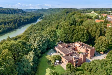 Iconic architectural complex with pools, a park, and maximum privacy