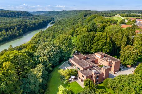 Iconic architectural ensemble with pools, park, and maximum privacy