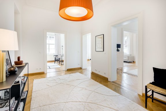 The central hallway can be used homely