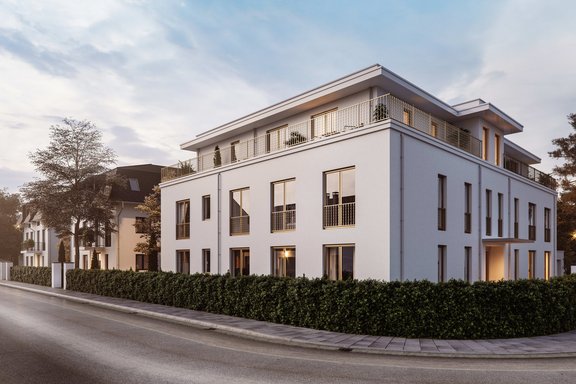 House view in the evening