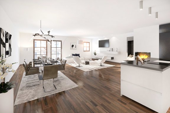 Visualisierung eventueller Wohnbereich