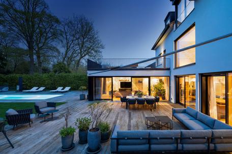 Luxurious architect-designed villa with modern aesthetics, elevator, spa, gym and outdoor pool