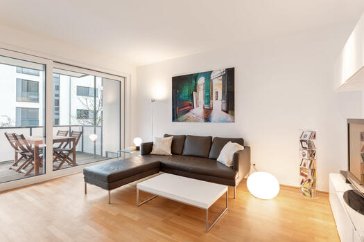 Living area with access to the balcony
