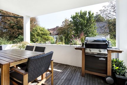 Südloggia mit Blick ins Grüne