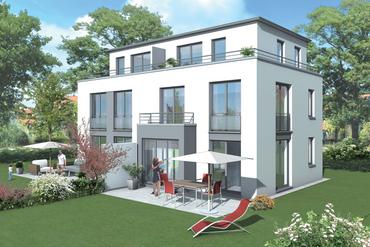 Modern new build villa in attractive Bauhaus style on sunny plot of land